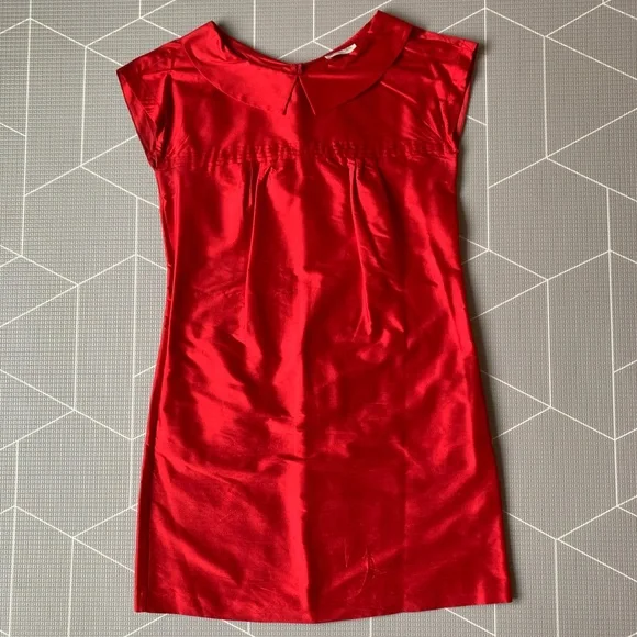 strapless open back dress MASSIMO DUTTI. Burgundy midi dress. T XS  Hibuy market